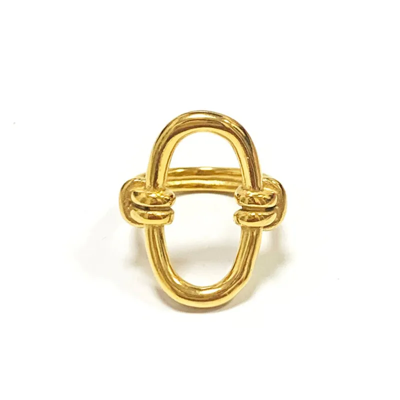 Unique Infinite Gold Ring For Women Jewelry Anniverssary Party Gift