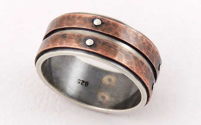 Unique Men's Wedding Band Ring