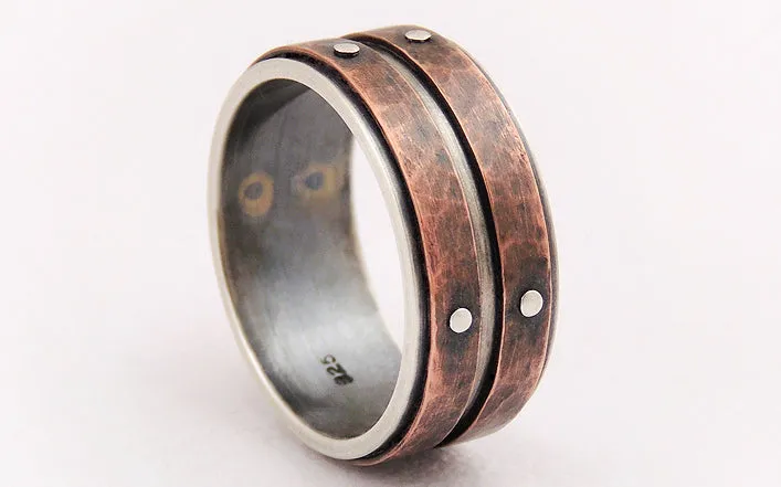Unique Men's Wedding Band Ring