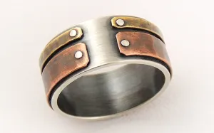 Unique mens wedding band