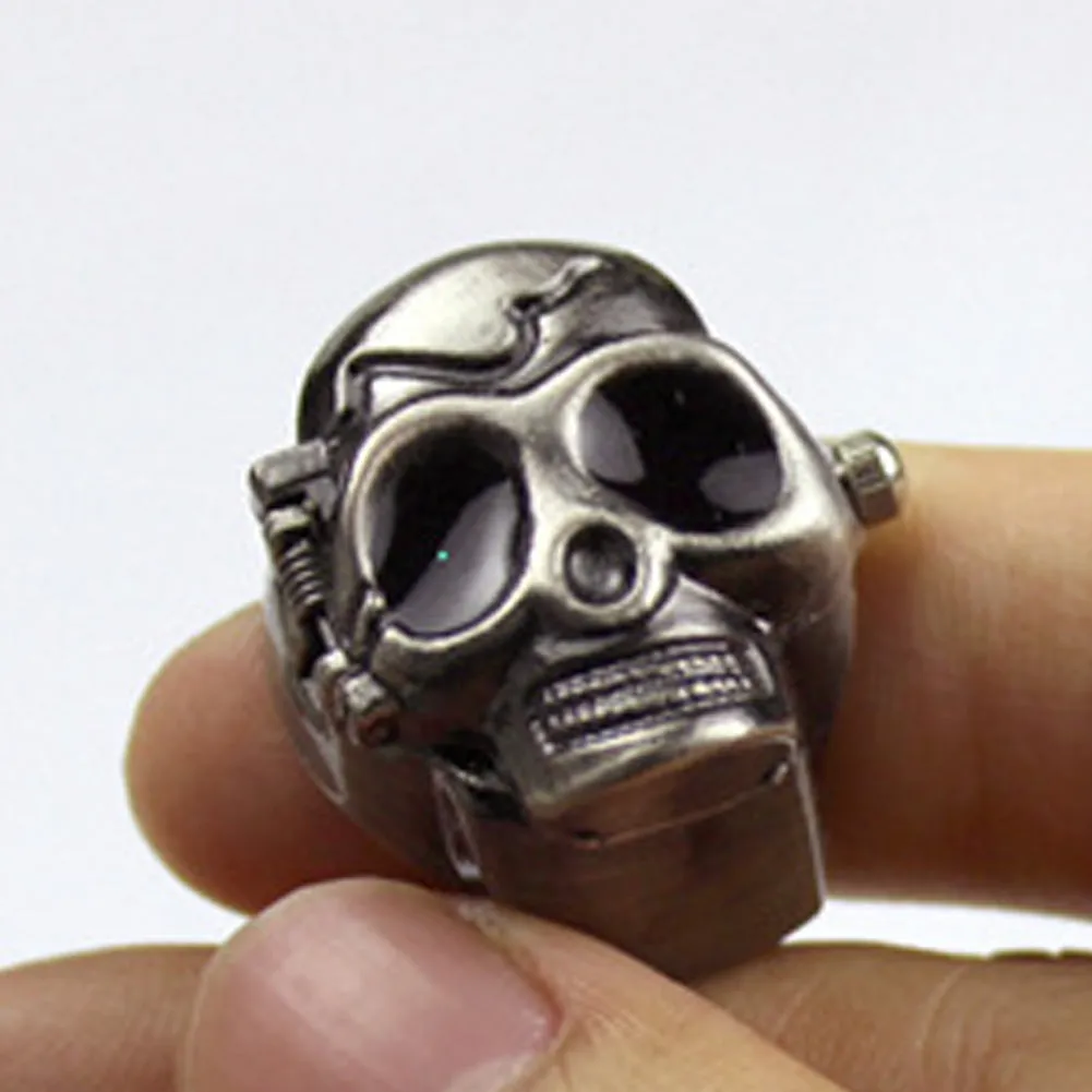 Unique Punk Unisex Skull Ring Finger Watch