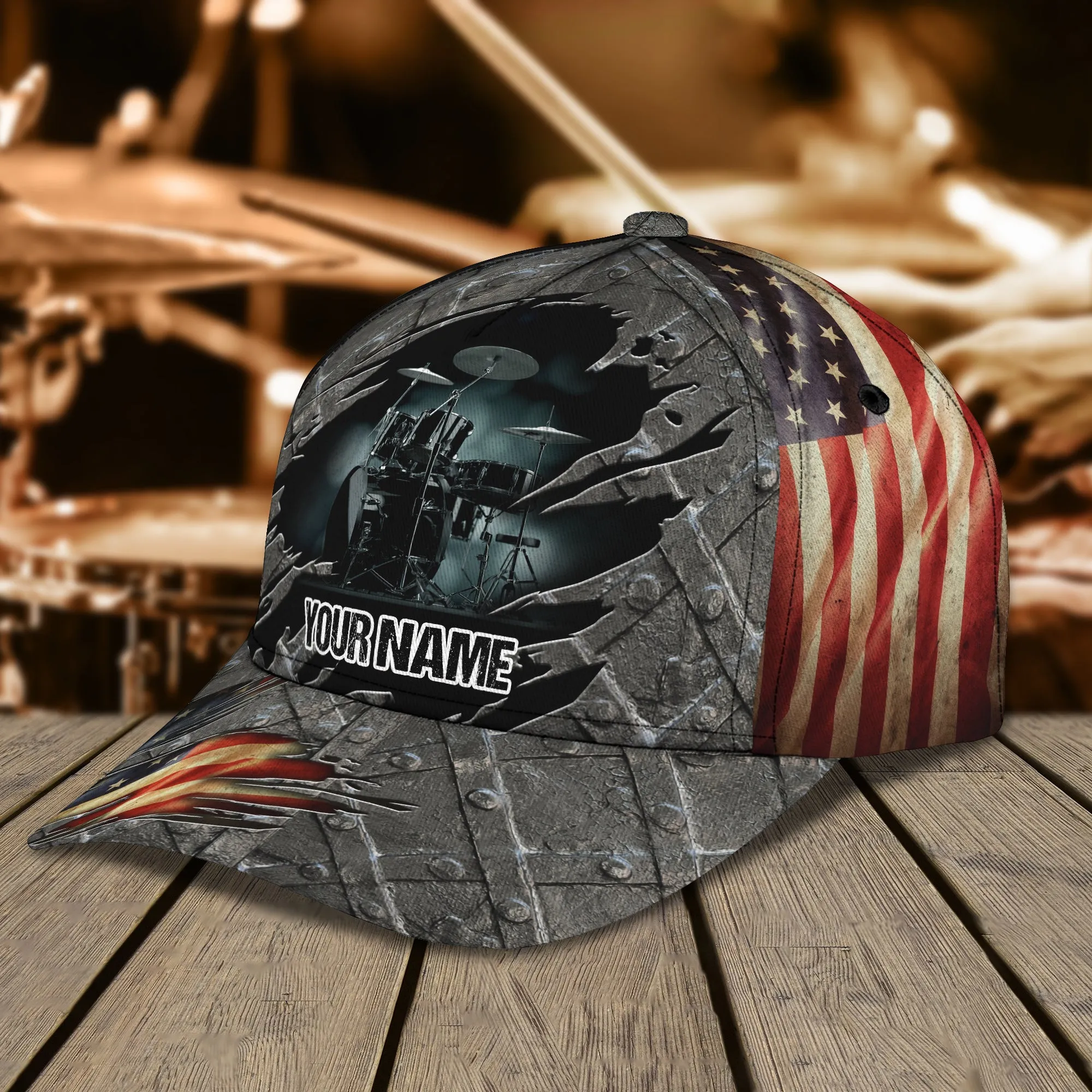U.S Drum - Personalized Name Cap