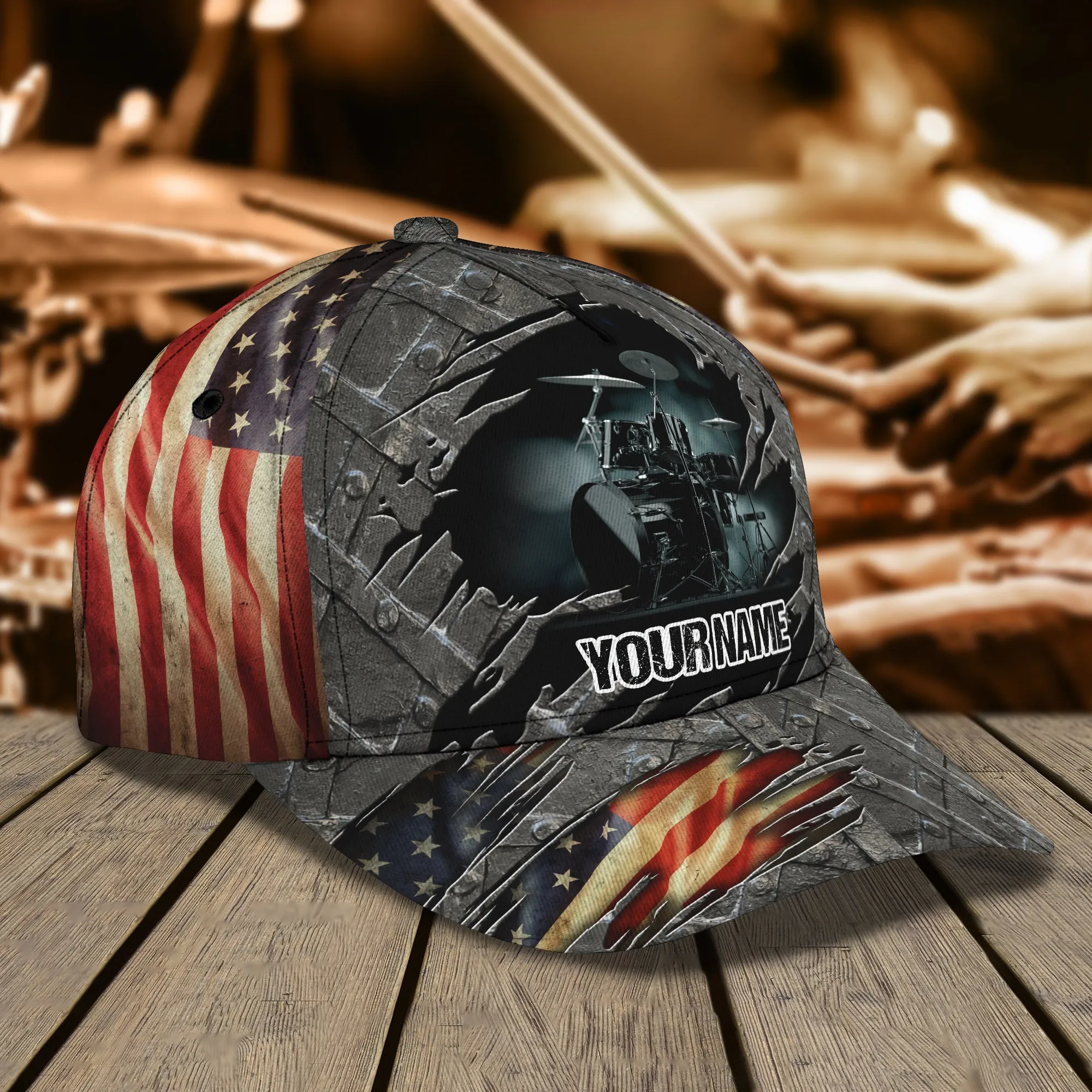U.S Drum - Personalized Name Cap