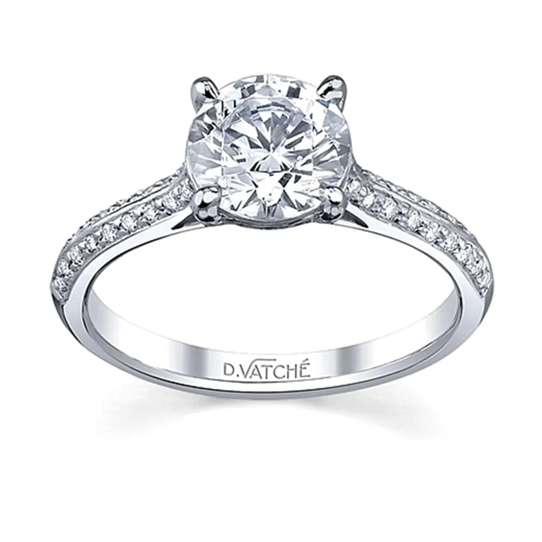 Vatche Caroline Pave Diamond Engagement Ring
