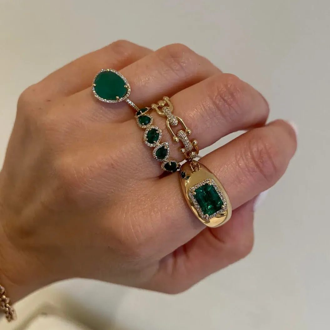 Victoria Emerald Diamond Ring