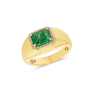 Victoria Emerald Diamond Ring