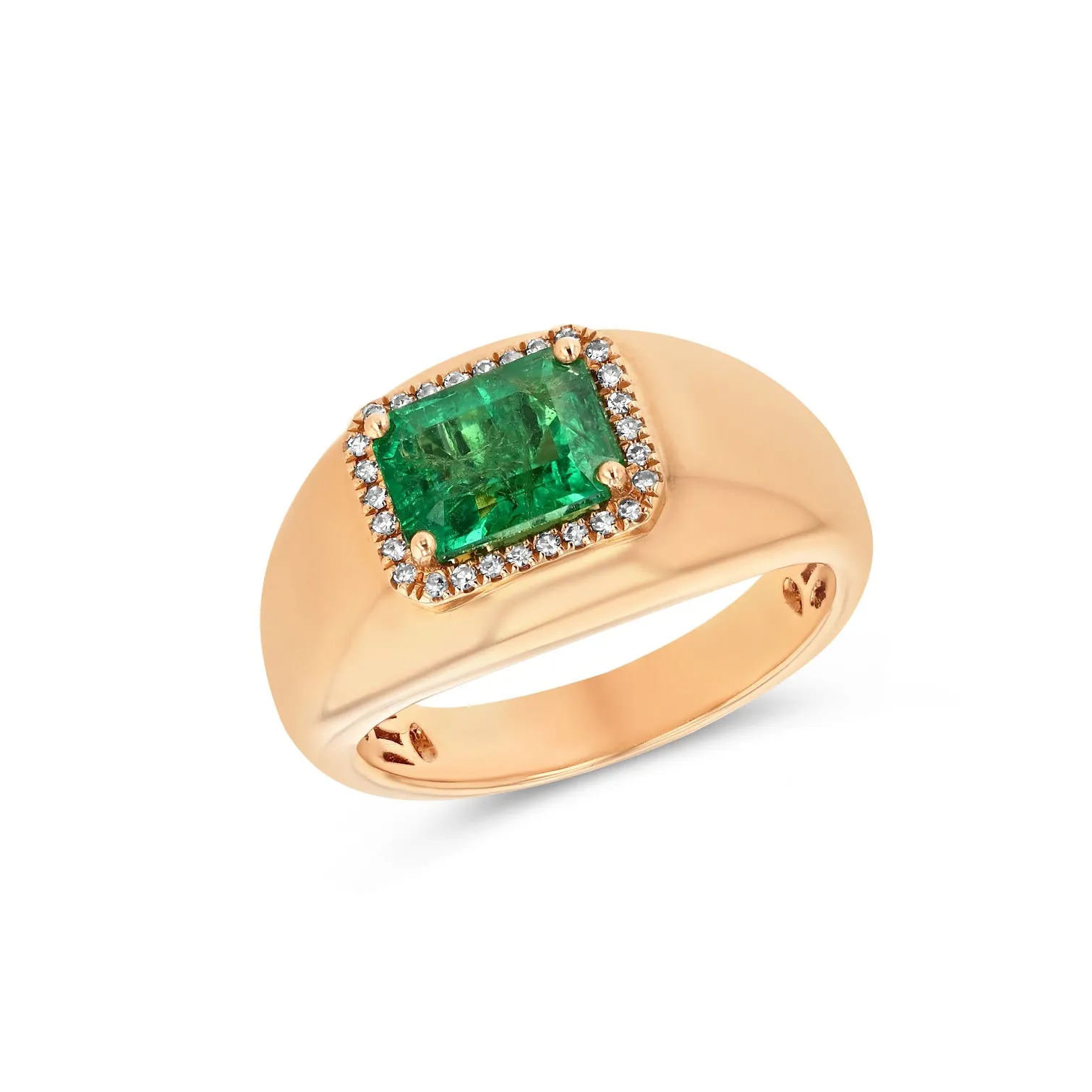 Victoria Emerald Diamond Ring
