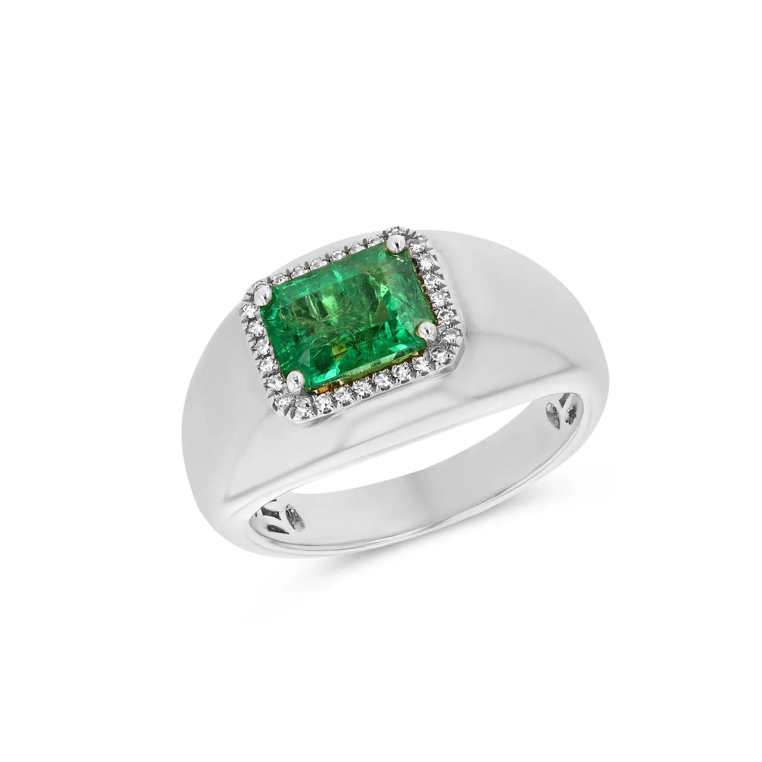 Victoria Emerald Diamond Ring