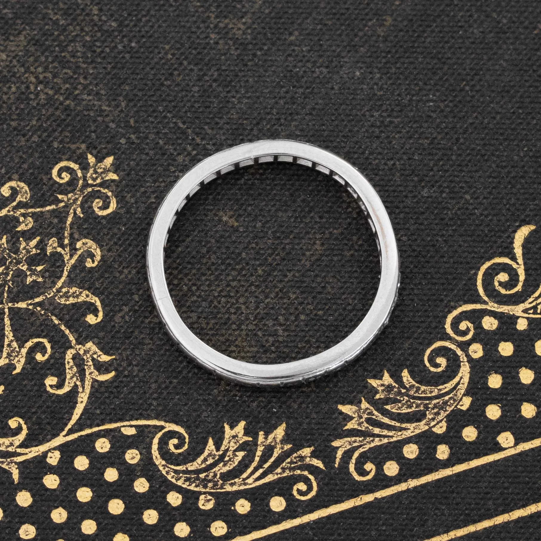 Vintage Diamond Platinum Band
