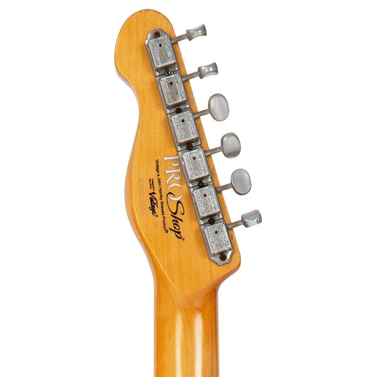 Vintage V52 ProShop Unique Electric Guitar ~ Butterscotch Cracked Lacquer