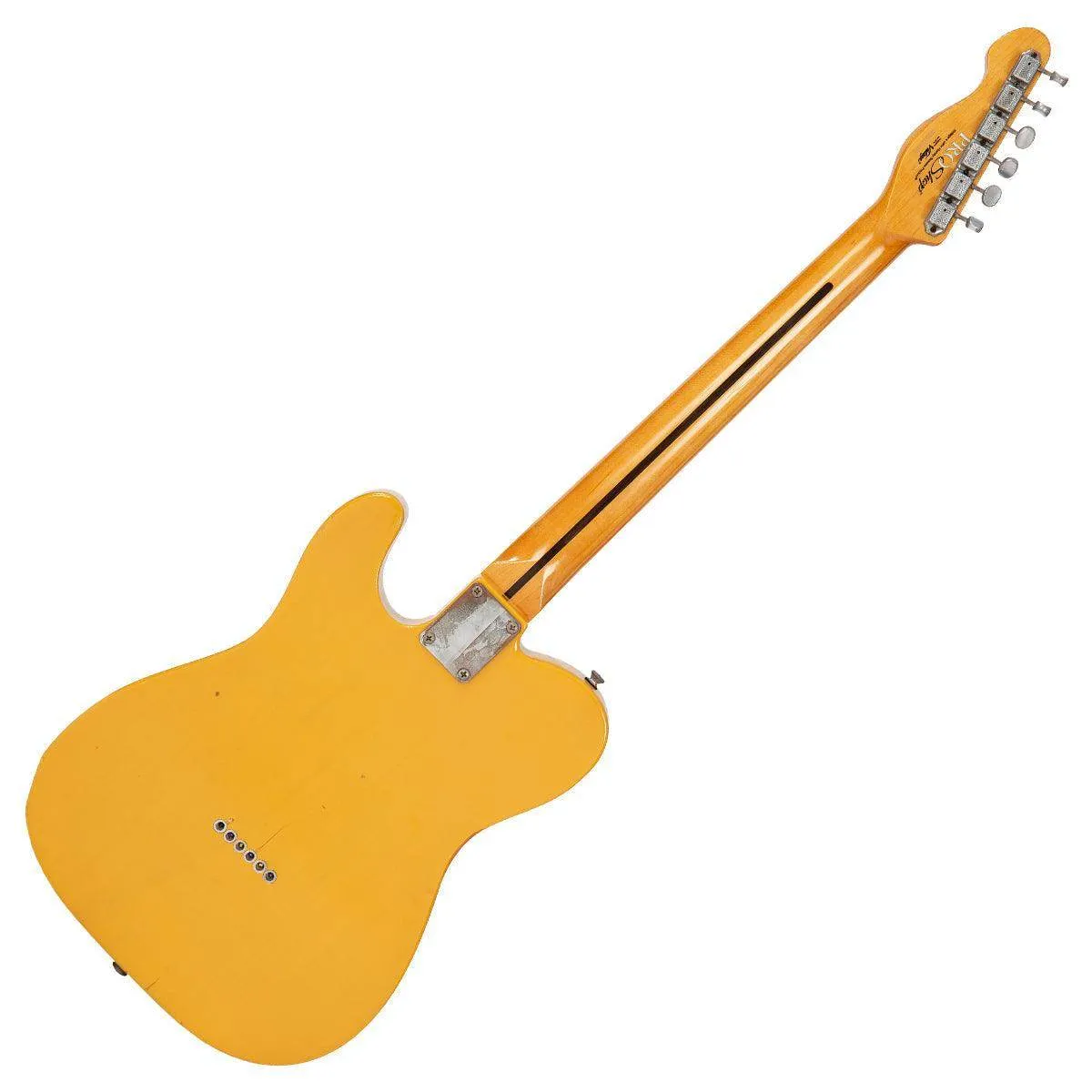 Vintage V52 ProShop Unique Electric Guitar ~ Butterscotch Cracked Lacquer