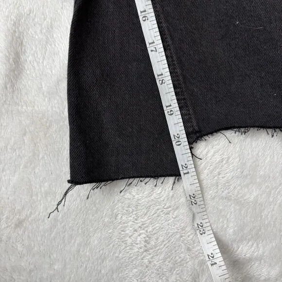 We The Free Jeans Womens Size 25 Ripple Wide Leg Crop Black NEW Boho Indie