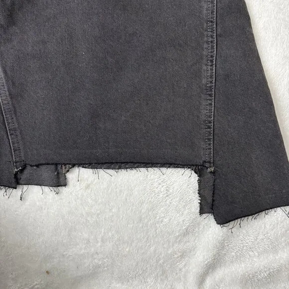 We The Free Jeans Womens Size 25 Ripple Wide Leg Crop Black NEW Boho Indie