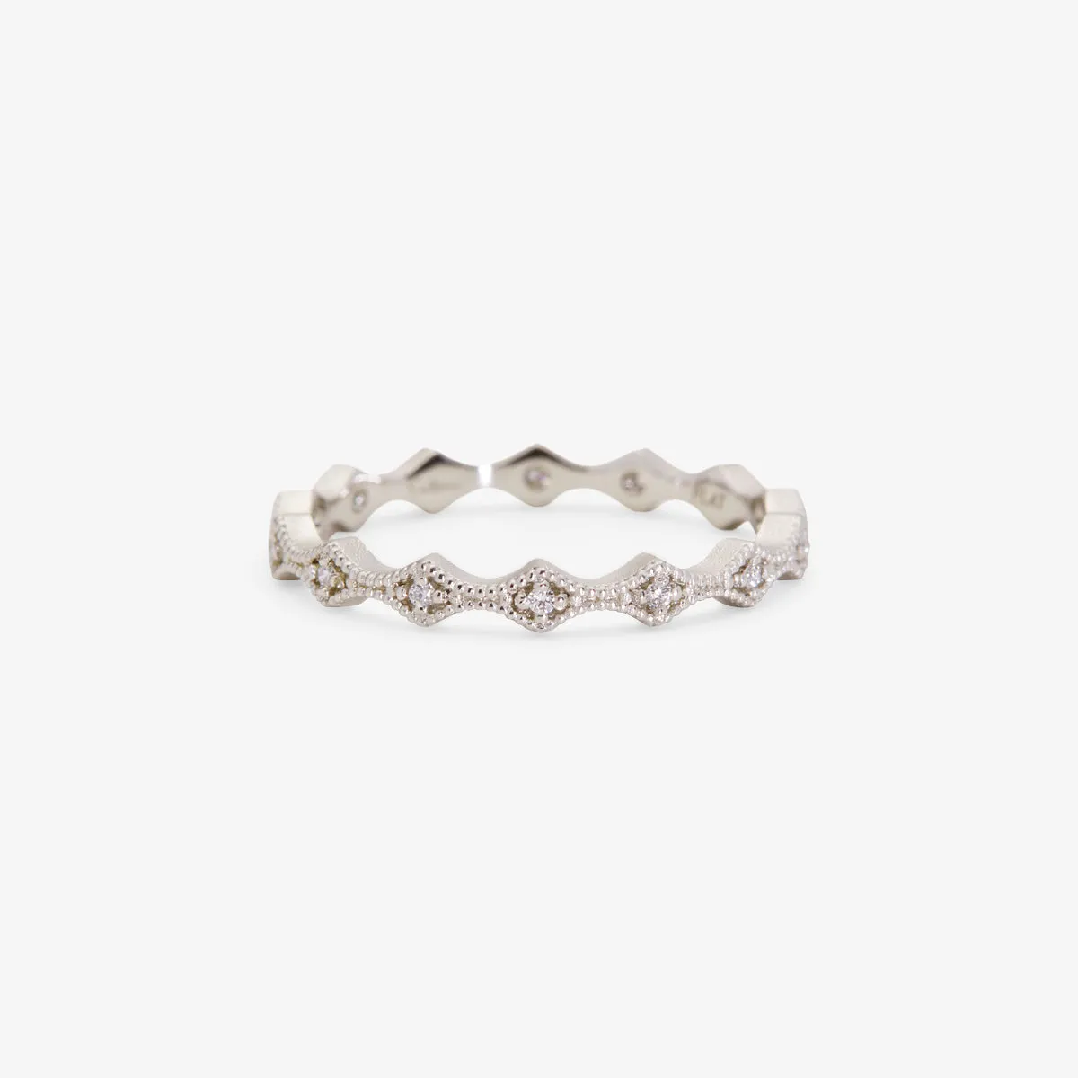 White Diamond Kite Eternity Band | R9301W