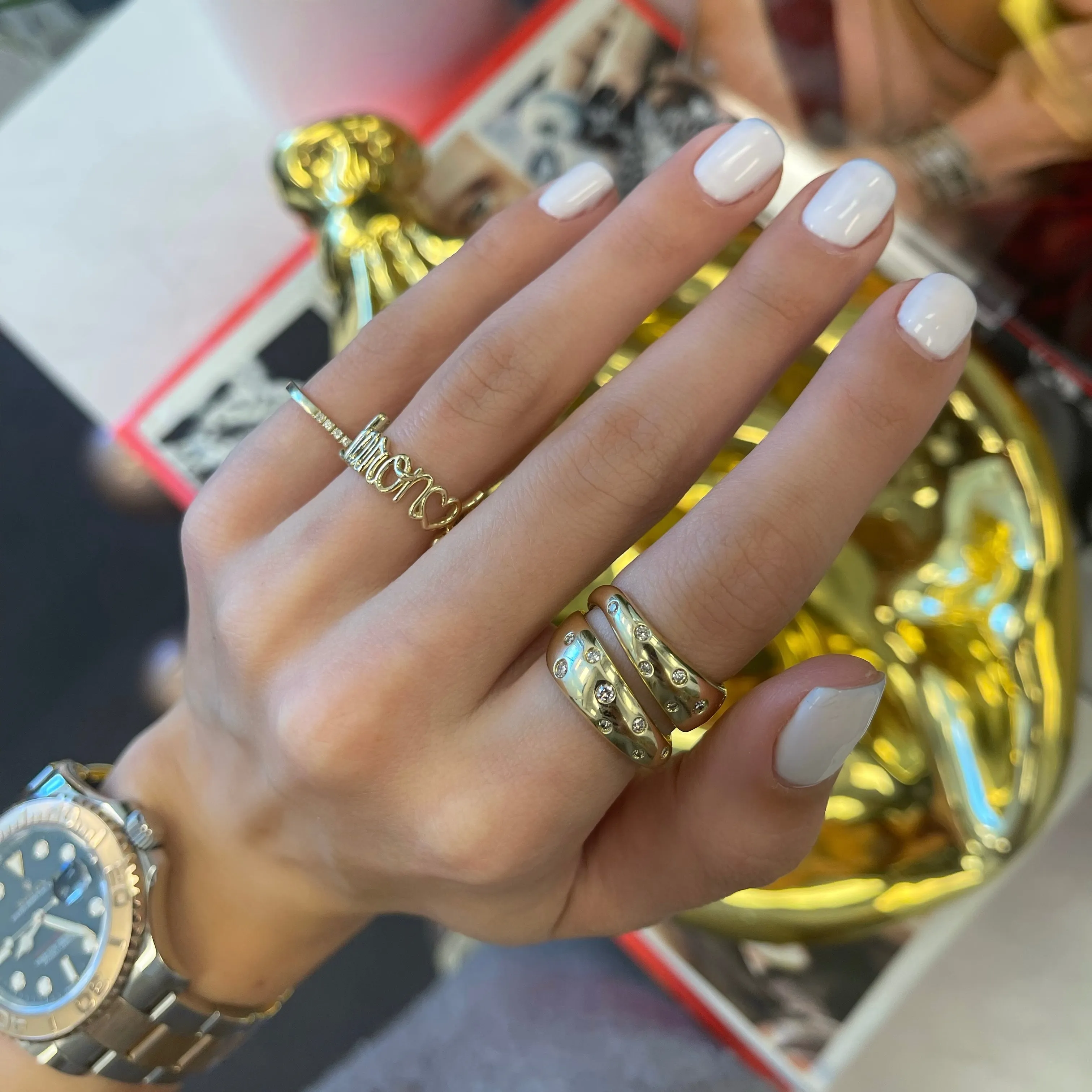 Wired Name Ring