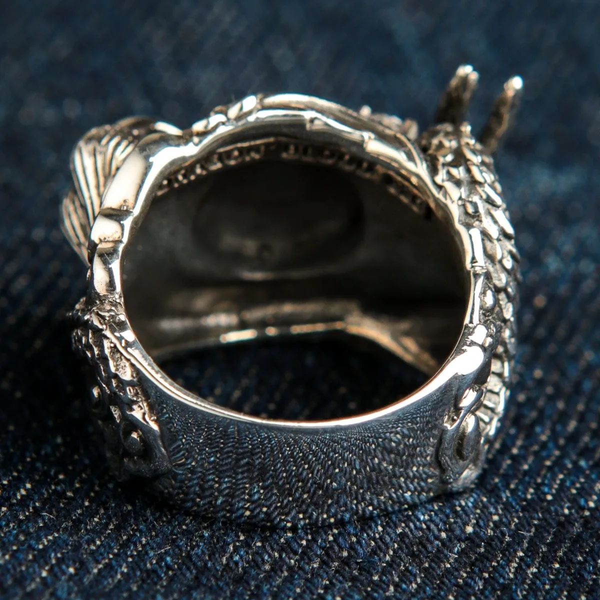 Yin-Yang Dragon Sterling Silver Ring