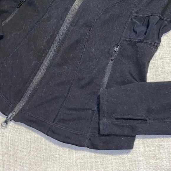 Zella Ruched Mesh Panel Fitted Athletic Jacket​​​​​​​​​​